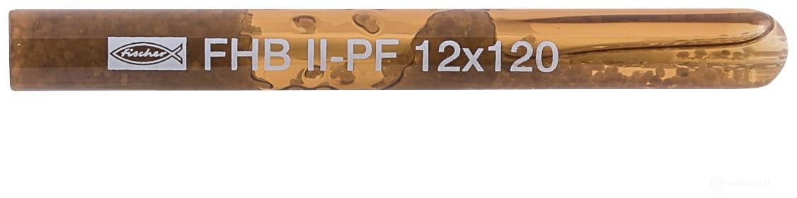 Resina ancorante chimico in fiala FHB II-PF 12X120 a rapido indurimento (10 Pz.)