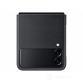 Samsung Aramid Cover Custodia in fibra aramidica per Samsung Galaxy Z Flip3 5G, Nero