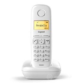 Gigaset A170 Telefono Portatile, Ampio Display Illuminato, Lista Chiamate Effettuate, Ricevute e Perse, Bianco [ITALIA] (AZ)