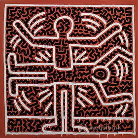 Keith Haring - Senza titolo 1983 - Poster vintage originale anno 1998