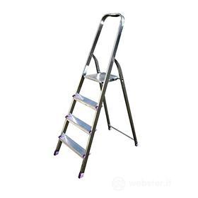 SICOS - Scaletta a 4 gradini in alluminio modello DOMINA (4 gradini) (AZ)