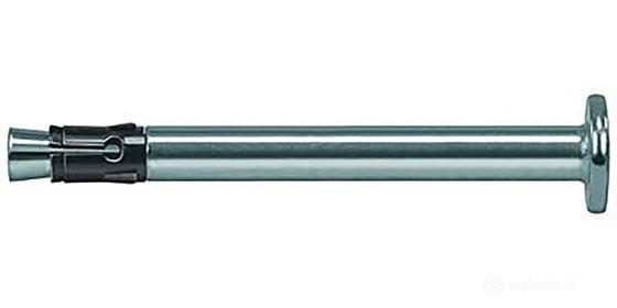 Tassello a percussione FNA II 6X30/50 con testa a chiodo (50 Pz.)