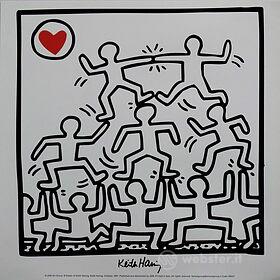 Keith Haring - Senza titolo 1987 - Poster vintage originale anno 1998
