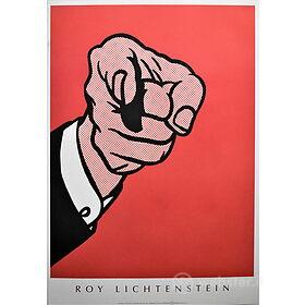 Roy Lichtenstein - Senza titolo - Poster vintage originale anno 1989