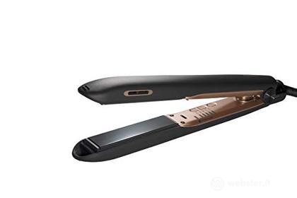 Panasonic EH-PHS9 Piastra Professionale per Capelli, Tecnologia Nanoe per Capelli Idratati, Brillanti e Setosi, 5 Livelli di Temperatura, Rivestimento in Ceramica, Autospegnimento, Nero/Oro Rosa (AZ)