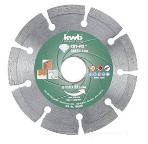 kwb Piastra di taglio a diamante Green-line 798140 (laser saldato, segmentato, 115 x 22 mm) A. A. per Einhell TC-AG 115 (AZ)