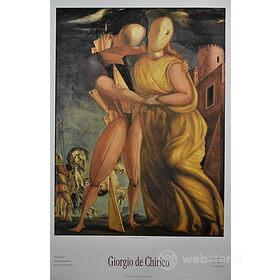 Giorgio De Chirico - Ettore e Andromaca 1924 - Poster vintage originale anno 1992