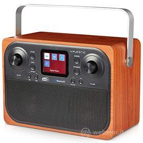 Majestic RT 197 DAB - Radio DAB/DAB+/FM, Bluetooth, Display LC, Ingresso AUX-IN, uscita cuffie, sveglia 2 allarmi 3 suonerie (AZ)