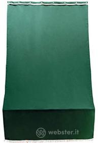 Tenda sole per porta Con anelli verde unito Lunghezza 140 cm, altezza 300 cm. (AZ)