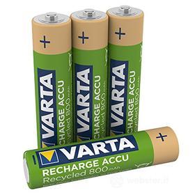 Batteria Standard Ricaricabile Ricar.Varta 56813 Bl/4pz Minist.800 Read (AZ)