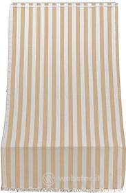 Tenda sole per porta Con anelli riga beige Lunghezza 140 cm, altezza 300 cm. (AZ)