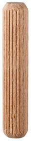 kwb Dowel in legno 6 x 30 mm 028160 (50 pezzi, legno di faggio, costine, gesto) (AZ)