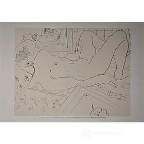 Henri Matisse - Nudo sdraiato 1935 - Poster vintage originale anno 1999