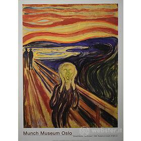 Edward Munch - L'urlo 1893 - Poster vintage originale anno 2000