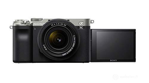Sony Alpha 7 C - Fotocamera Digitale Mirrorless Full-frame, compatta e leggera, a obiettivi intercambiabili + SEL2860 Obiettivo con Zoom 28-60mm F4-5.6 (Argento) (AZ)