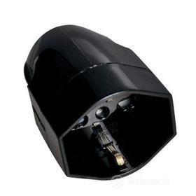 Presa volante pluristandard 10/16A uscita cavo assiale colore Nero (AZ)
