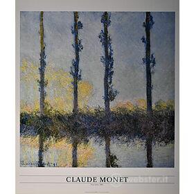 Claude Monet - Four trees 1891 - Poster vintage originale anno 1996