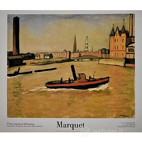 Albert Marquet - Il porto di Amburgo 1909 - Poster vintage originale anno 1999