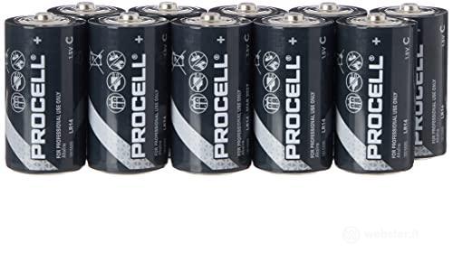 Duracell Procell C - Confezione da 10 batterie, Nero (AZ)