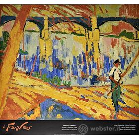 Maurice de Vlaminck - Pecheur à Argenteuil 1906 - Poster vintage originale anno 1999