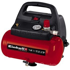 Einhell TC-AC 190/6/8 OF Compressore (220-240 V, 1100 W, serbatoio aria 6 l, max 8 bar, portata aria max 139 l/min., cilindri 1, autolubrificato -no olio, inc. 1 manometro230 V, 50 Hz, 1100 W) (AZ)