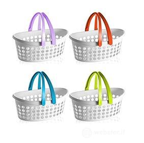 Giostyle Cesta ovale Bianca, 22,5 L, Love (AZ)