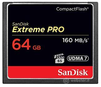 SanDisk Extreme Pro CompactFlash Scheda di Memoria 64 GB, 160 MB/s (AZ)