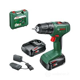 Bosch Home and Garden Trapano avvitatore a batteria EasyDrill 18V-40 (2 batterie da 2,0 Ah, sistema 18 volt, in custodia per il trasporto), 1/2" (AZ)