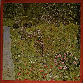 Gustav Klimt - Frutteto con rose 1911 - Poster vintage originale anno 1996