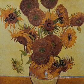 Vincent Van Gogh - Natura morta con girasoli 1889 - Poster vintage originale anno 1996