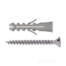 Tasselli S 6 CV con vite (100 Pz.)