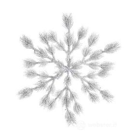 Pe Snowy Snowflake With Hanger, Colour: Green/White, Size: Dia88x8cm