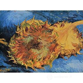 Vincent Van Gogh - Natura morta con due girasoli 1887 - Poster vintage originale anno 1996