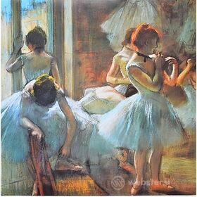 Edgar Degas - Ballerine in blu durante la pausa 1885 - Poster vintage originale anno 2000
