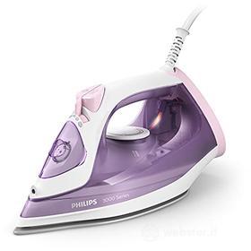Philips Ferro da stiro a vapore 3000 Series DST3010/30 ? 2.000 W, potenza costante di 30 g/min, colpo di vapore da 140 g, piastra in ceramica, vapore verticale, viola / bianco (AZ)