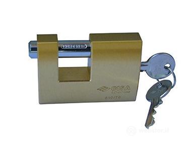 LUCCHETTO OTTONE mm.70 SERRANDE 21610 LOGO [LOGO ] (AZ)