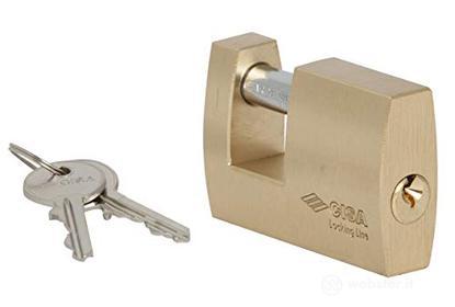 LUCCHETTO OTTONE mm.90 SERRANDE 21610 LOGO [LOGO ] (AZ)