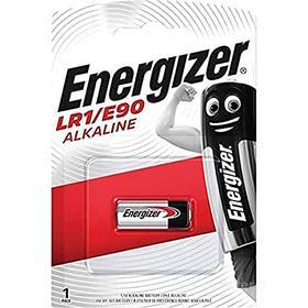"Energizer E90. Tecnologia batteria: Alcalino, Voltaggio della batteria: 1,5 V, Capacità della batteria: 1000 mAh. Peso: 9,2 g. Dimensione: 1,27 cm (0.5"") (AZ)"
