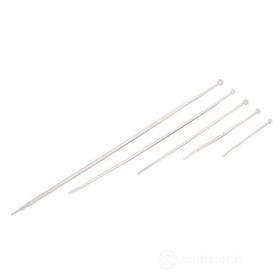 Fascette a strappo per cablaggi interni, 3,6x140mm bianco (AZ)