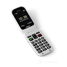 Beghelli Salvalavita Phone SLV20, Cellulare per anziani GSM a conchiglia con tasto e funzione SOS. Facile da usare con tasti grandi retroilluminati, caratteri grandi e volume suoneria alto. (AZ)