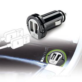 Caricabatterie da auto Dual USB ad alta potenza 2A