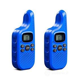 Midland C1425 XT5 Radio Ricetrasmittente Walkie Talkie per Famiglie 38 Toni CTCSS, Trasmissione Half-Duplex, Raggio 4km, Colore Blu - 2 Ricetrasmettitori