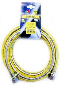 Tubo flessibile gas 3 mt metri 1/2 FF inox a norma EN 15266 per piano cottura/cucina UNIROLL (AZ)