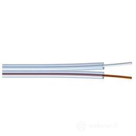 Matassina piattina elettrica mt 10 2x0,75 mm trasparente (AZ)