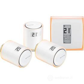 Termostato Intelligente Netatmo + 3 Valvole Kit (AZ)