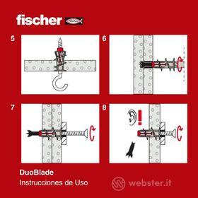 Tasselli per Cartongesso Duoblade 10 S con Vite per fissaggio di carichi pesanti (25 Pz.)