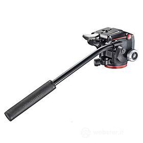 Testa treppiede Manfrotto fluida video 2 vie Xpro alluminio con QR MHX