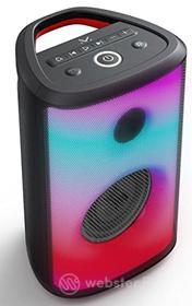 Majestic FLAME 22 PRO ? Speaker bluetooth 5.3, 6 effetti luci LED, ingressi USB/AUX-IN/MIC, Batteria ricaricabile, funzione TWS, Impugnatura per il trasporto (AZ)