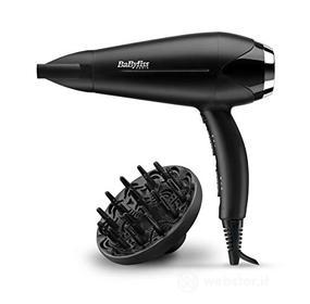 BaByliss D572DE Asciugacapelli Turbo Smooth 2200W, Funzione ionica anti-crespo e Tecnologia Ceramica, con Concentratore e Diffusore, 3 Anni di Garanzia (AZ)