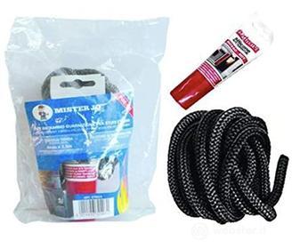 KIT RICAMBIO TRECCIA ROTONDA+ADESIVO MM. 8x2,5M (AZ)